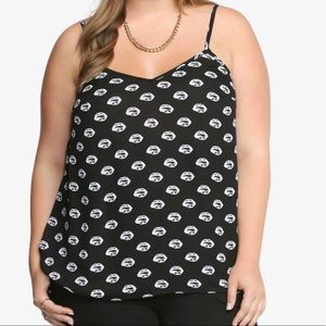 Torrid Black and White Tank